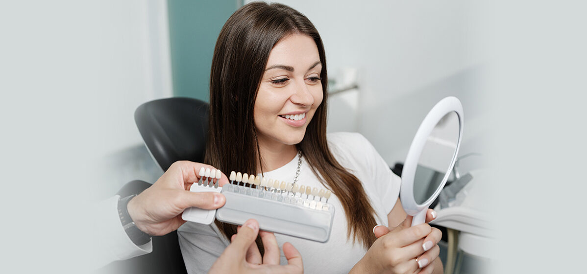 Brantford dentisting treating dental venners to a Girl